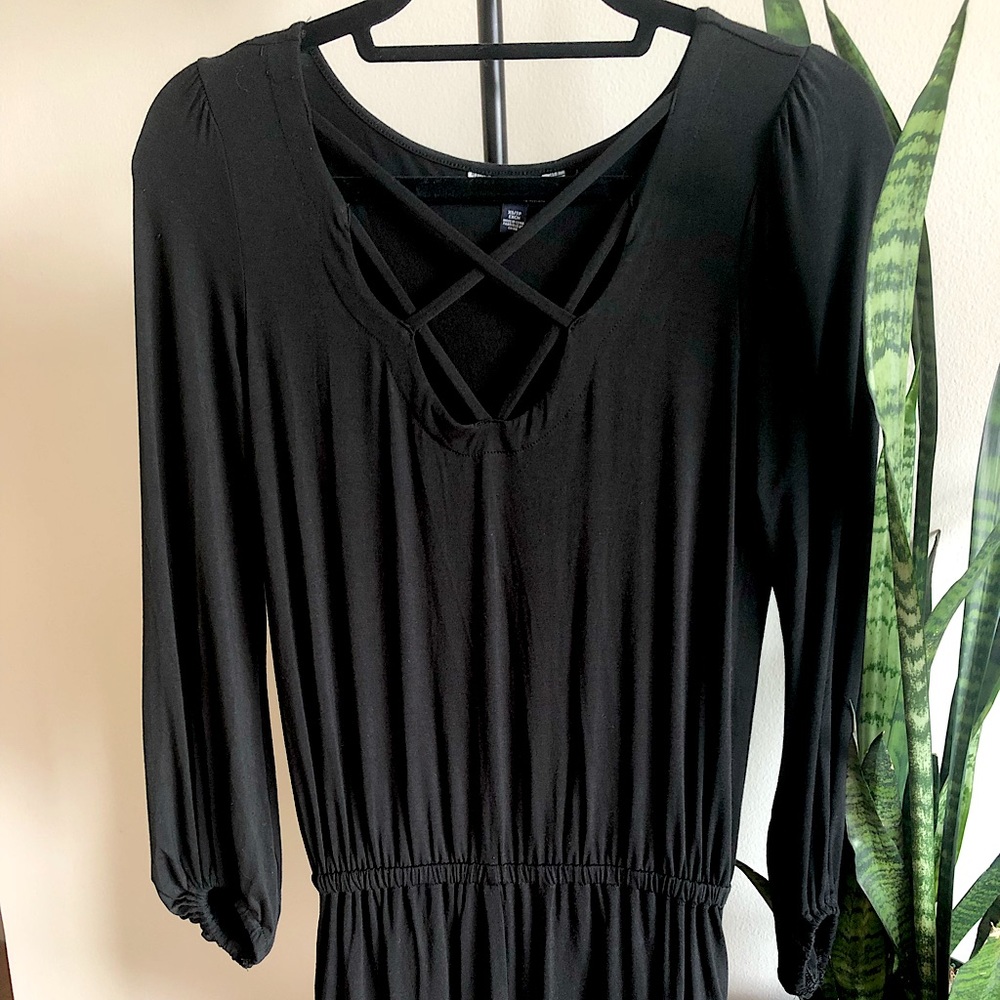 Black romper from American Eagle, size XS